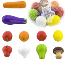مجموعة الخضار والفواكه الخشبية Vegetable & Fruit Wooden Set