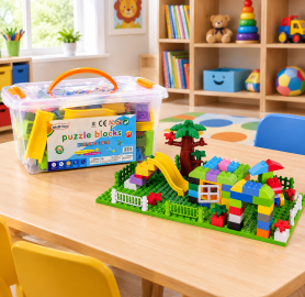 PUZZLE BLOCK صندوق ليجو 188 قطعة