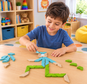 THREE DIMENSIONAL WOODEN BLOCKS -لعبة ترتيب خشبية ثلاثية الأبعاد