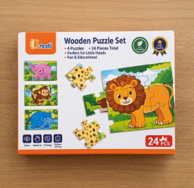Puzzle Set  - Jungle مجموعة ألغاز مكونة من 4 ألغاز - الغابة
