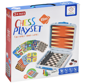 مجموعة ألعاب لوحية متعددة (7 في 1)