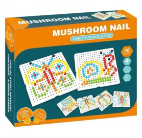 Mushroom nail  لعبة الدبابيس التعليمية