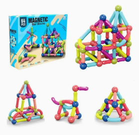 مجموعة مكعبات بناء مغناطيسية تعليمية