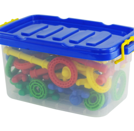 ليجو تشبيك - puzzle blocks in a plastic box