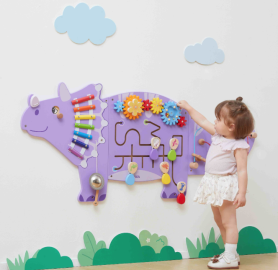 Wall Activity Panel Triceratops Dino -لوحة أنشطة الحائط ديناصور