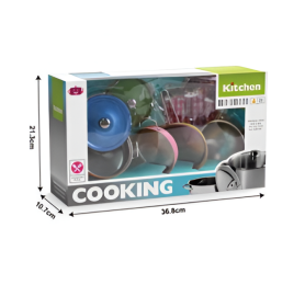 Stainless steel kitchen cooking set - أدوات مطبخ للأطفال