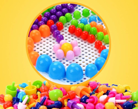 لوحة سدادات-puzzle board -practice and thinking