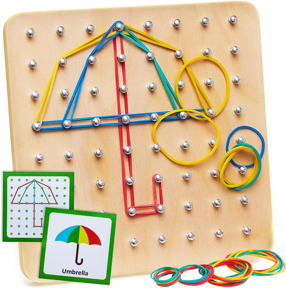 RUBBER BAND PATTERN BOARD لوحة الأنماط بالمطاط الملون