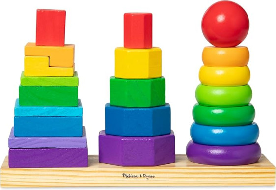 ابراج خشبية  اشكال هندسية - Geometric Stacker