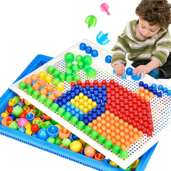 لوحة سدادات-puzzle board -practice and thinking