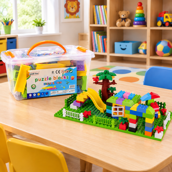 PUZZLE BLOCK صندوق ليجو 188 قطعة