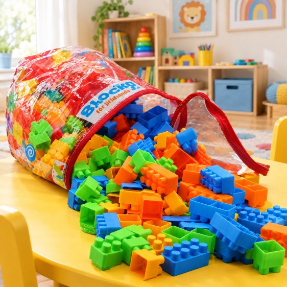 INTELLECT SET Block middle size -  مكعبات بناء ملونة