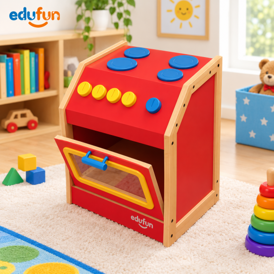 فرن خشبي للاطفال- Wooden Oven for Children
