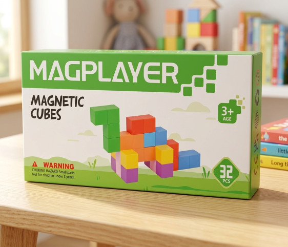 Magplayer – مجموعة المكعبات المغناطيسية السحرية