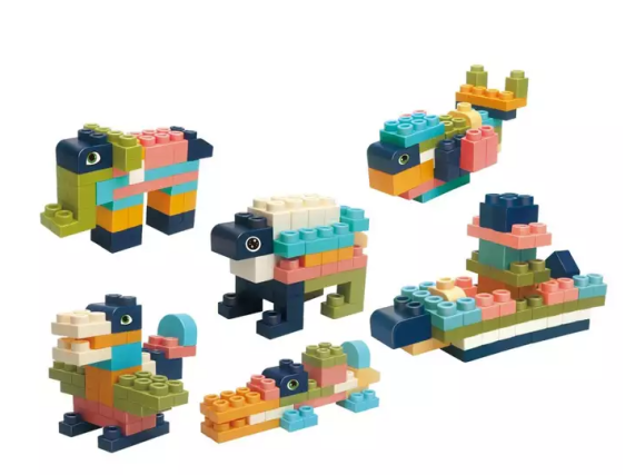 مكعبات بناء  – 100 قطعة  - Soft Building Blocks 100pcs