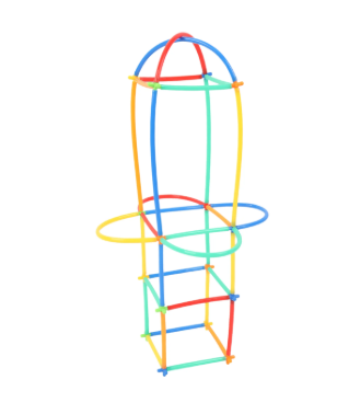 مكعبات بناء بالقش – 500 قطعة