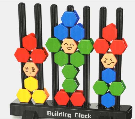 أحجية المكعبات التعليميةBuilding Block puzzle-space imagination creativity