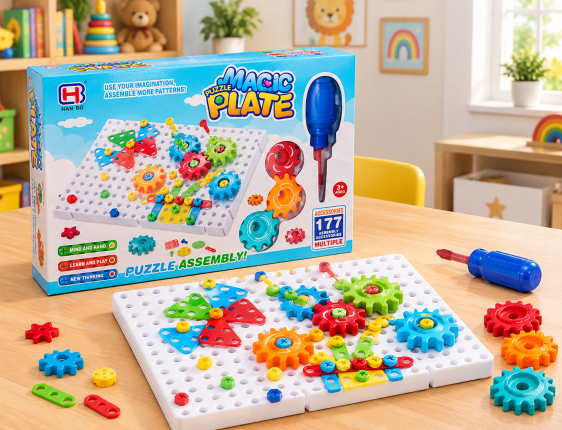 لوحة البازل السحرية Magic puzzle plate