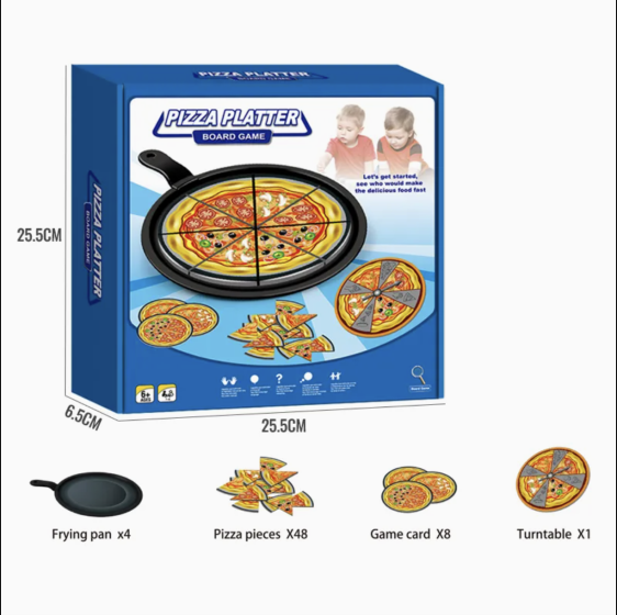 لعبة لوح تقديم البيتزا Pizza Platter Board Game