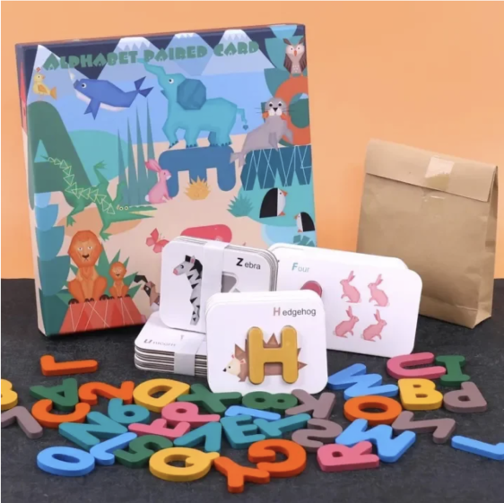 بطاقات مطابقة الحروف والأرقام Alphabet & Number Matching Cards