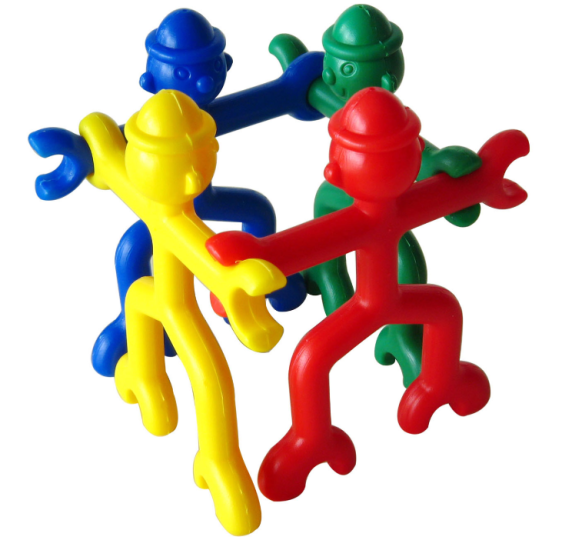 ليجو تشبيك - puzzle blocks in a plastic box