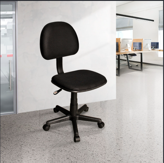 كرسي مكتب قماشي بدون يدين قابل للتعديل(Adjustable Fabric Office Chair) AD0238