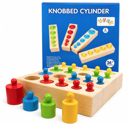KNOBBED CYLINDER لوح فرز وترتيب الأوتاد الخشبية