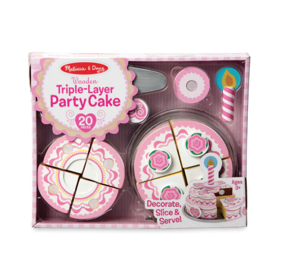WOODEN PARTY CAKE - كيكة ميلاد خشبية