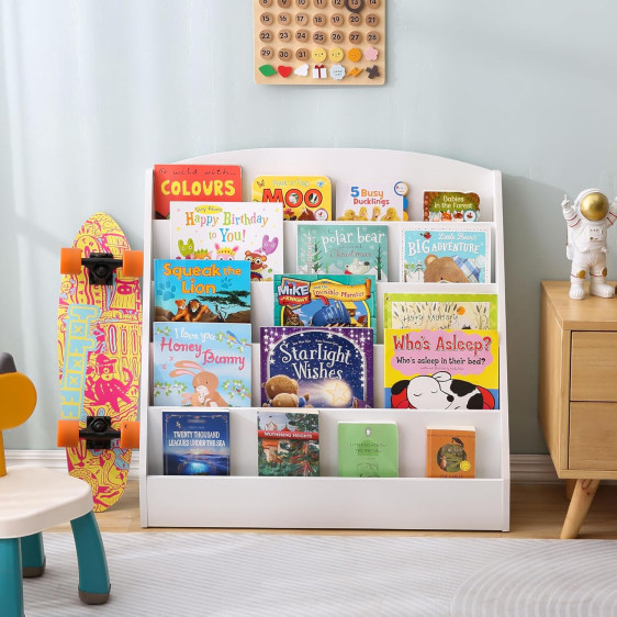 رفوف قصص خشبة كبيرة Large Wooden Storybook Shelves