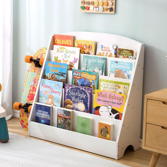 رفوف قصص خشبة كبيرة Large Wooden Storybook Shelves
