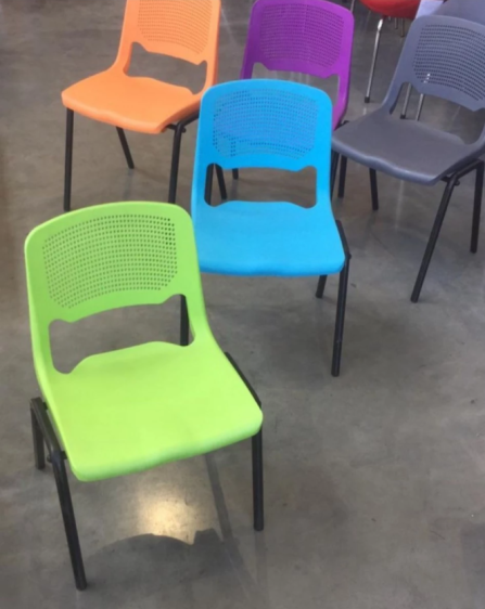 كرسي بلاستيك مع حديد (27-34 سم) - Plastic Chair with Metal (27-34 cm)