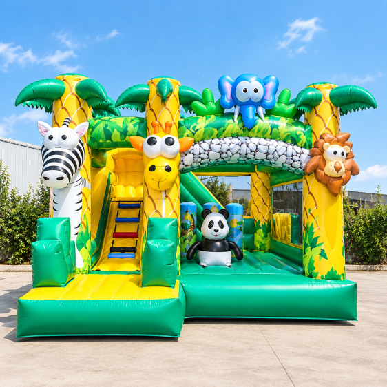 مملكة الحيوانات القابلة للنفخ للقفز Inflatable jumping animal kingdom