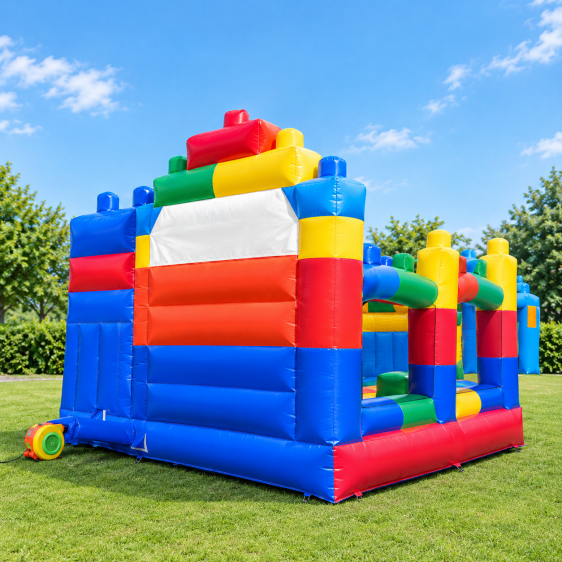 قلعة قفز قابلة للنفخ مع زحليقة صغيرة Inflatable Bouncy Jumping Castle with Small Slide