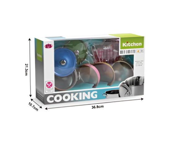 Stainless steel kitchen cooking set - أدوات مطبخ للأطفال