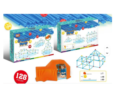 Creative forts - 128pcs - بناء حصون إبداعية للأطفال