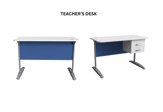 طاولة معلم مع جارورين teacher desk 1200*600*760mm