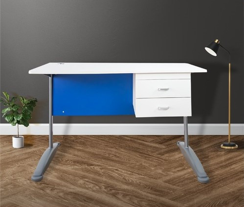 طاولة معلم مع جارورين teacher desk 1200*600*760mm